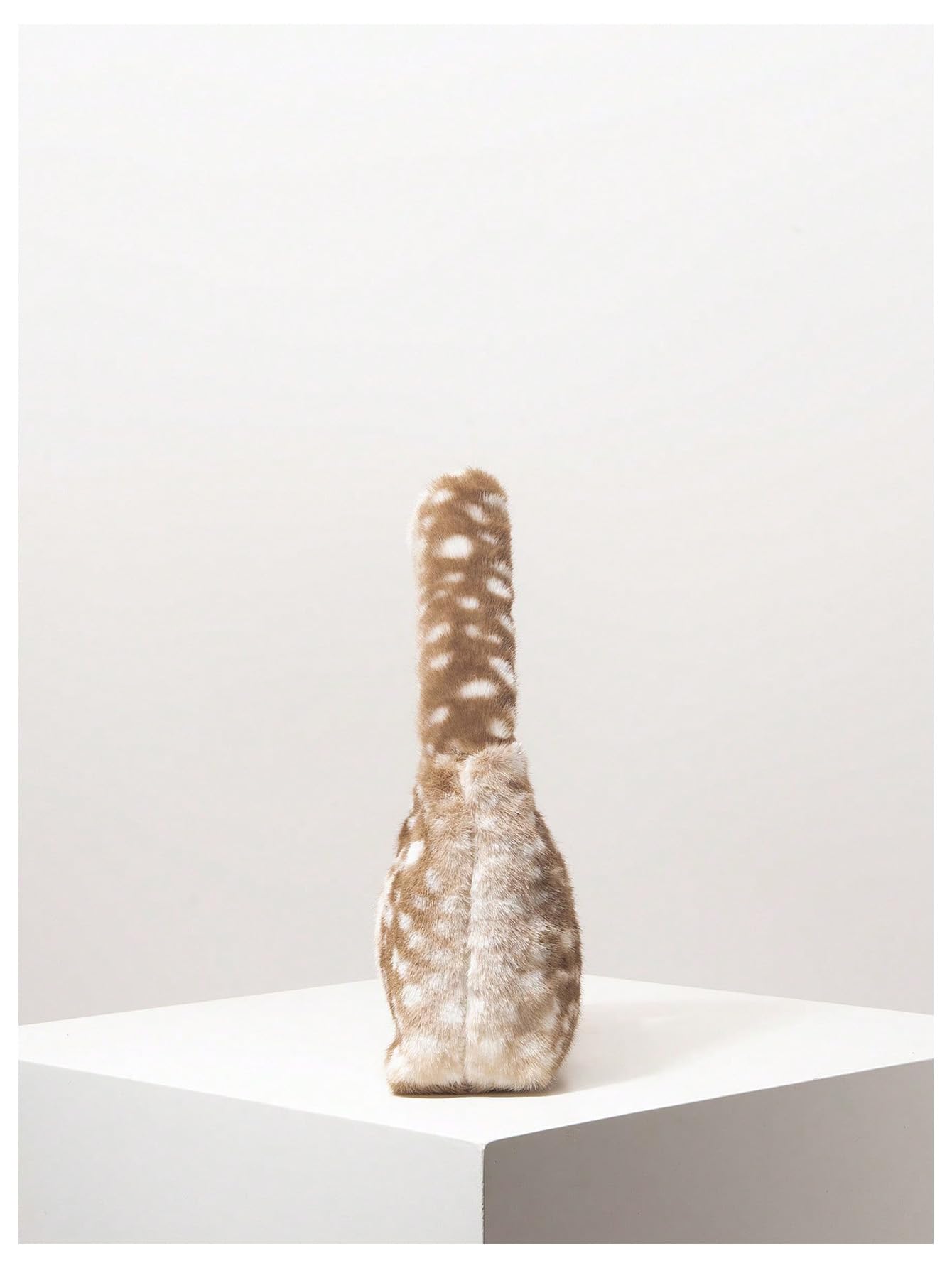 Brown Spotted Faux Fur Shoulder Bag - Image 6