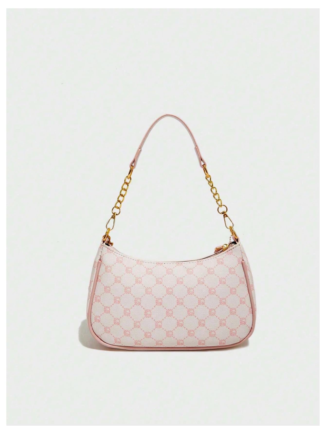 Pink letter print shoulder bag - Image 3