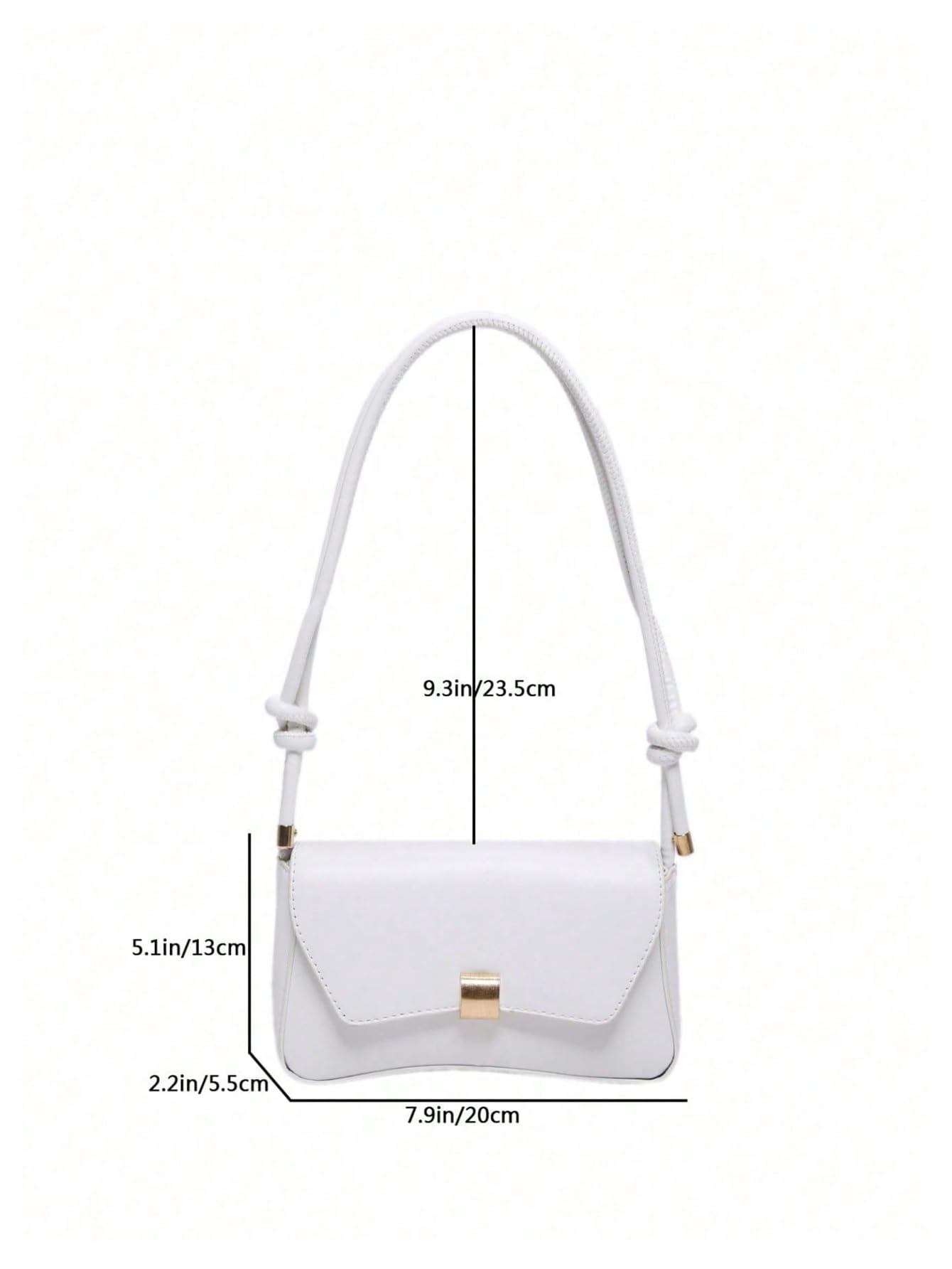 White flap shoulder bag - Image 5